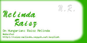 melinda raisz business card